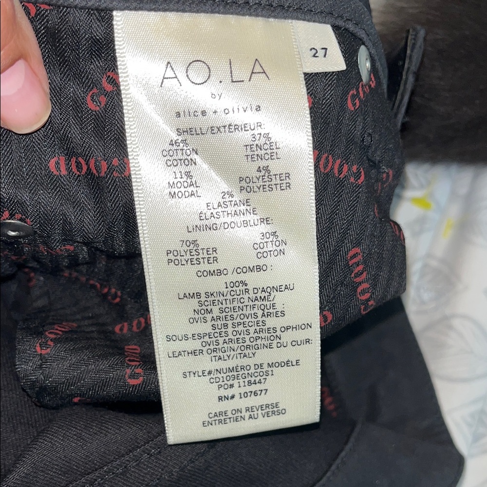Alice + Olivia Black Embellished Jeans - Picture 9 of 9
